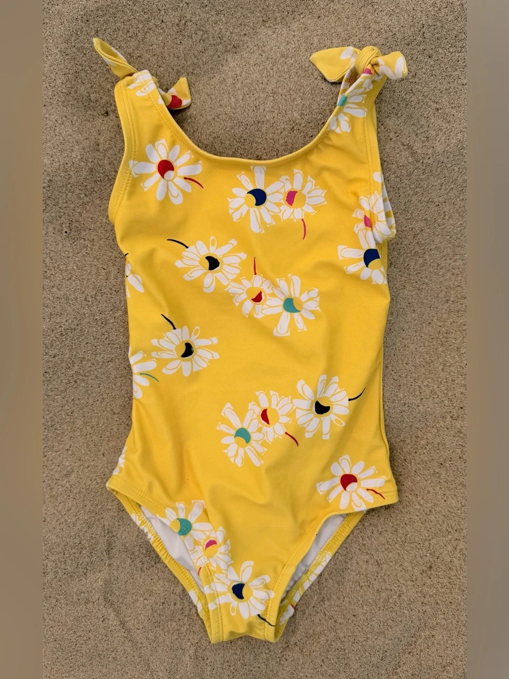 Hanna Andersson Girl’s Yellow Daisy One-Piece Swimsuit